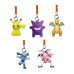 02-88415 Pocket Monsters Pokemon It's an Adventure Together Mascot 200y - Set of 5