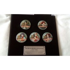 02-89094 Rare 10th Anniversary The King of Fighters 5 Piece Pin Set