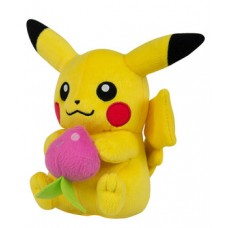 T19317 TOMY Pokemon  Plush - Pikachu Holding Strawberry