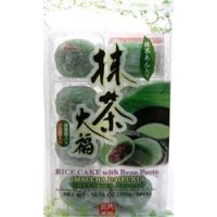 0X-18136 Mochi Daifuku Rice Cake With Bean Paste Green Tea Flavored 8 Pieces  10.58 (300g)