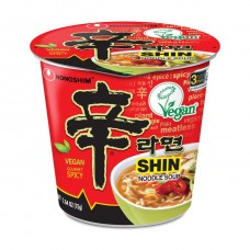 0X-05867 Nongshim Cup Noodle Shin Vegan Gourmet Spicy Noodle Soup 2.64 Oz (75 g)