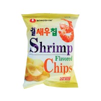 0X-21632 Nongshim Shrimp Flavored Chips Snack 1.58 Oz  (45 g)