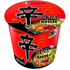0X-27060 Nongshim Cup Noodle Shin Ramyun Gourmet Spicy Noodle Soup 2.64 Oz (75 g)