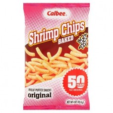 0X-00014 Calbee Shrimp Chips Baked  Wheat Puffed Snack  4.0 Oz  (113 g)