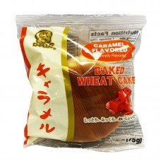 0X-69676 Shirakiku D-Plus Natural Yeast Bread Baked Wheat Cake - Caramel Flavored  2.64 Oz (75 g)