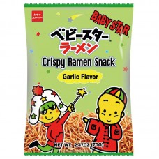 0X-70081 Baby Star Crispy Ramen Snack Garlic Flavor 2.47 Oz (70 g)