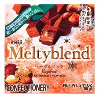 0X-77237 Meiji Melty Blend  Confectionary Hazelnut 2.11 Oz (60 g)