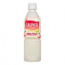 0X-92735 Calpico Non carbonated Beverage White Peach 16.9 Fl Oz (500ml)