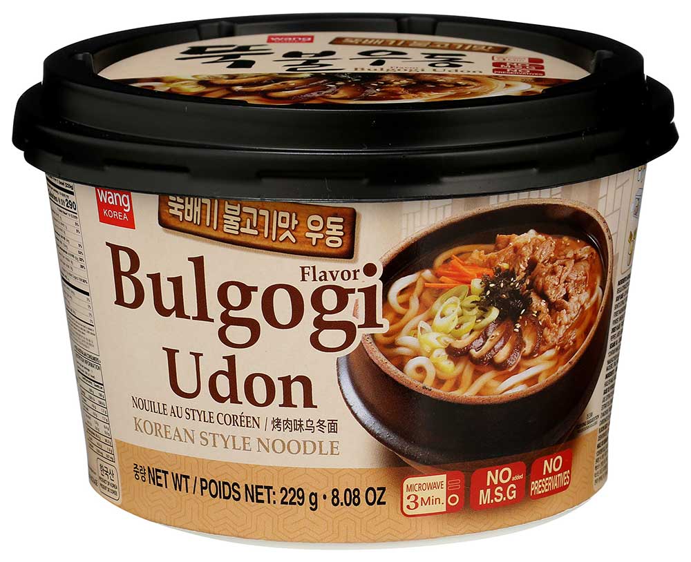 Wang Korea Bulgogi Flavored Udon Noodle 8.08 Oz (229 g)