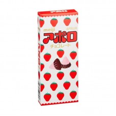 0X-363 Meiji Chocolate Apollo Strawberry Cones, 1.62 oz (46g)
