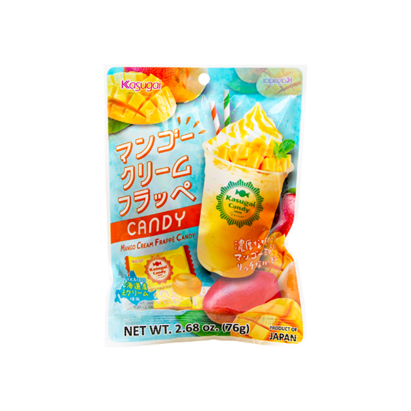 Kasugai Mango Cream Frappe Candy 2.68 Oz (76 g)