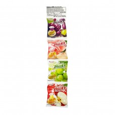 0X-04202 Kasugai Gummy Candy Fruit Assortment Mini 4 Pack 3.52oz (100g)