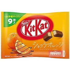 0X-18010  Japanese Kit Kat Mini Chocolate - Chocolate Orange Flavored 3.27oz (92.8g)