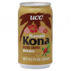 0X-22202 UCC Hawaii Kona Blend Coffee with Milk Can 11.3 Oz (337 ml)