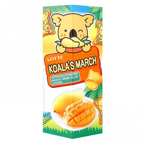 Lotte Koala's March Mango Creme Filled Cookies 1.45 Oz (41 g)