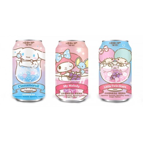 HIGH UP Hello Kitty Japanese Ramune -Sparkling Water - Grape