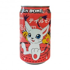 0X-54307 OCEAN BOMB Digimon Adventure Tailmon Sparkling Water - Pomegranate Flavor 11.1oz (330ml)