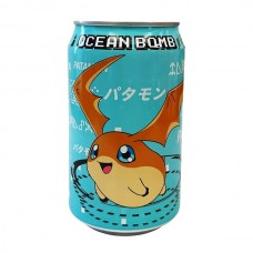 0X-54308 OCEAN BOMB Digimon Adventure Patamon Sparkling Water - Lemon Flavor 11.1oz (330ml)