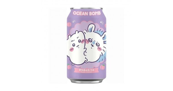 OCEAN BOMB CHIIKAWA SPARKLING WATER (PEACH) 11.15 Oz (330ml)