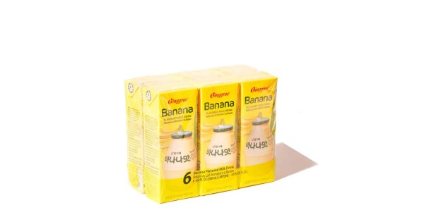 BINGGRAE BANANA FLAVORED MILK 6.8 Fl Oz (200 ml) (6 Pack)