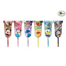 0X-518355 Glico Popcan Disney Fruit Soda Lollipop - Japanese Candy .37 Oz (10 g)
