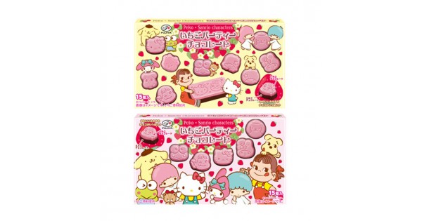 Peko x Sanrio characters Strawberry Chocolate