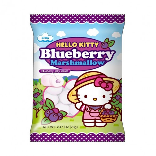 EWIA America Hello Kitty Blueberry Marshmallow 2.47 Oz (70g)