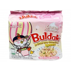 0X-14320 Samyang Buldak Cream Carbonara Hot Chicken Ramen Noodles (5 Pack) 