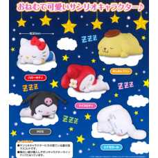 SR-86160 Takara TOMY A.R.T.S Sanrio Characters Oyasumi (Good Night) Mascot 200y - Set of 5