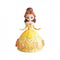 CM-33359 Bandai Disney Princess CapChara Heroine Doll 04 500y - Belle (Ball Gown)