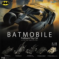 CM-17411 Kitan Club Batman Dark Knight Batmobile Pullback Toy Car 400y - Set of 5