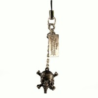 CM-96383 Pirates of the Caribbean Charm - At World's End Logo - Skull and Crossbones Charm with Strap