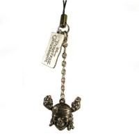 CM-96383 Pirates of the Caribbean Charm - Dead Man's Chest Logo - Skull and Torches Charm with Strap