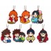 01-71553 Rurouni Kenshin -Meiji Swordsman Romantic Story Rubber Mascot 300y - SET of 7