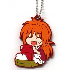 01-71553 Rurouni Kenshin -Meiji Swordsman Romantic Story Rubber Mascot 300y - Kenshin Himura A