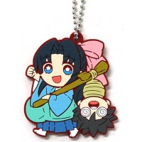 01-71553 Rurouni Kenshin -Meiji Swordsman Romantic Story Rubber Mascot 300y - Kaoru Kamiya /  Yahiko Myojin