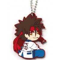 01-71553 Rurouni Kenshin -Meiji Swordsman Romantic Story Rubber Mascot 300y - Sanosuke Sagara