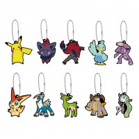02-48863 Pocket Monsters Pokemon Capsule Rubber Mascot Vol.13 300y - Set of 10