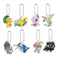 02-50223 Pocket Monsters the Movie: Coco Acrylic Swinger / Mascot 300y - Set of 8