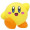 02-08410 Kirby's Dream Land Wii Deluxe Koronto Soft Vinyl Kirby Collection 300y - Kirby (Yellow)