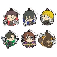 01-11147 Attack on Titan The Final Season Capsule Rubber Mascot 300y - Set of 6