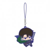 01-70795 Attack on Titan The Final Season Capsule Rubber Mascot 2 300y - Levi Ackerman