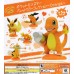 02-30409 Pokemon Kitan Club Palette Orange Mini Figure Collection 300y - Set of 5