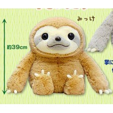 253496 Namakemono no Mikke & Friends Sloth Lets Hold Hands  BIG Plush Collection - Mikke