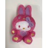 SR-00014 Sanrio Hello Kitty Pink Bunny Ears Mini Plush with Ball Chain Keychain
