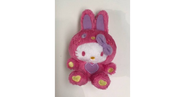新品未使用 Hello Kitty Sanrioピンク　M 日本限定品 Japan Sanrio - Hello Kitty Plush Toy (Colorful Bunny) Color