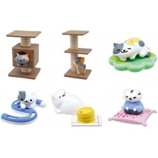 SR-13275 Neko Atsume Kitty Collector (Tsukue no Ue de Neko Atsume) Desktop Figures Pt. 6 300y - Set of 6