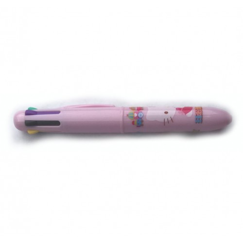 Sanrio Original 6 color Ballpoint Pen - Dark Pink / Hello Kitty