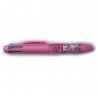 SR-30504 Sanrio Original 6 color Ballpoint Pen - Dark Pink / Hello Kitty
