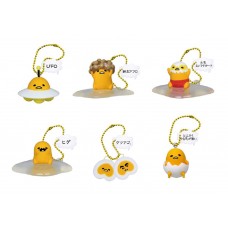 SR-83918  Takara TOMY A.R.T.S  Sanrio Gudetama Strange Pose Figure Mascot Swing 200y - Set of 6